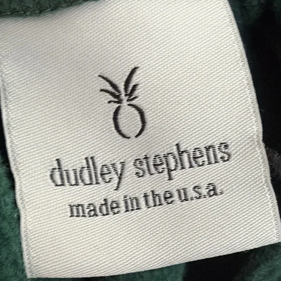 Dudley Stephens Park Slope Fleece Long Sleeve Stand Up Collar Green Size M - Picture 9 of 12